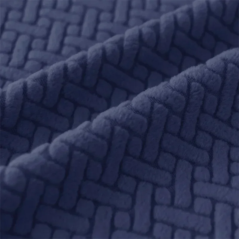 2 teile/satz Jacquard Flügel Stuhl Abdeckungen Einfarbig Stretch Wingback Sessel Schonbezüge Anti-schmutzige Möbel Protector Dekor – Detail 8
