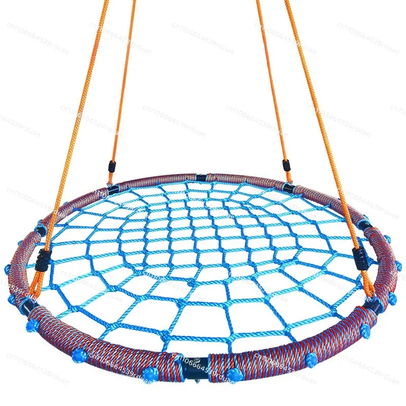 Bird's Nest Swing Diameter PE Rope Braided Mesh Eight-segment Outdoor Sling Rope Children's Hanging Basket Adjustable