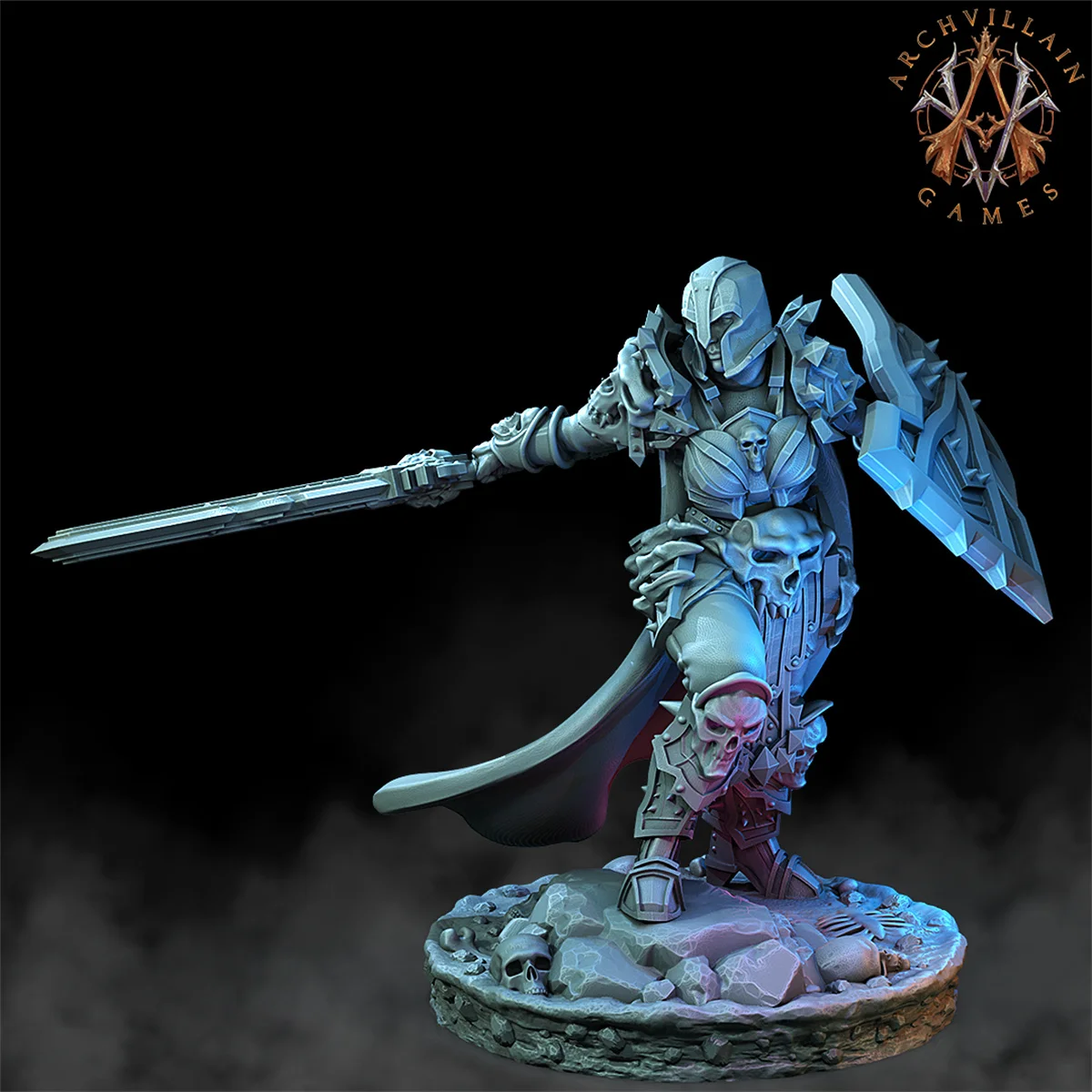 Dnd Miniatures Figures Death Knight Dragon Plague Emissary Hate Shadow Assassin DND Villain 3d Printing