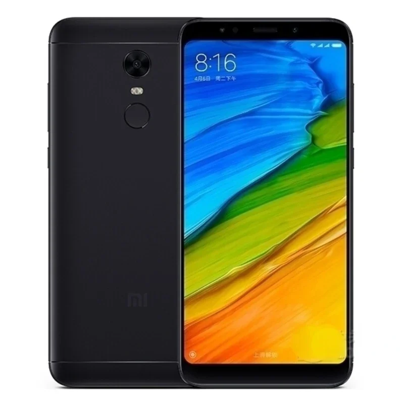 هاتف Xiaomi Redmi 5 plus الذكي بطارية 4000mah هاتف محمول يعمل بنظام أندرويد بشريحتين للتعرف على بصمات الأصابع Snapdragon 625 هاتف مستعمل