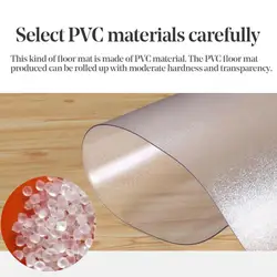 Pad Mat Carpet Transparent Anti-skid Home Office Rolling Chair Floor Protector Pad