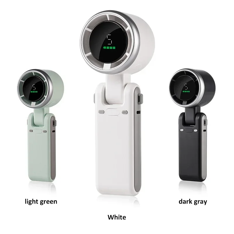 USB Charging Neck Outdoor 180 Degree Folding Desktop Mini Fan Hand-held Folding High-speed Powerful Turbo Fan