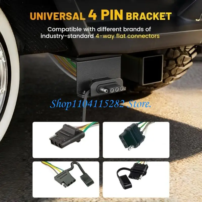 Corrosion Resistant Vehicle Side Mount Upgrades for 4 Way Flat Trailer Connector