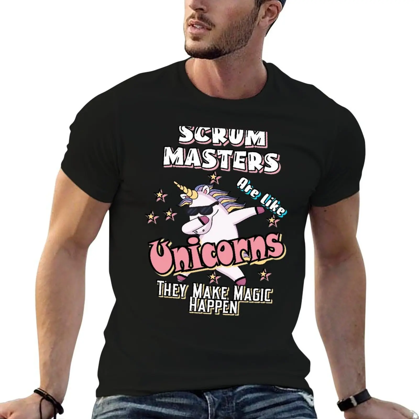Scrum Master Make Magic Happen T-Shirt, t-shirt en coton, pack de t-shirts en coton, t-shirt en coton de haute qualité, t-shirt 100% coton