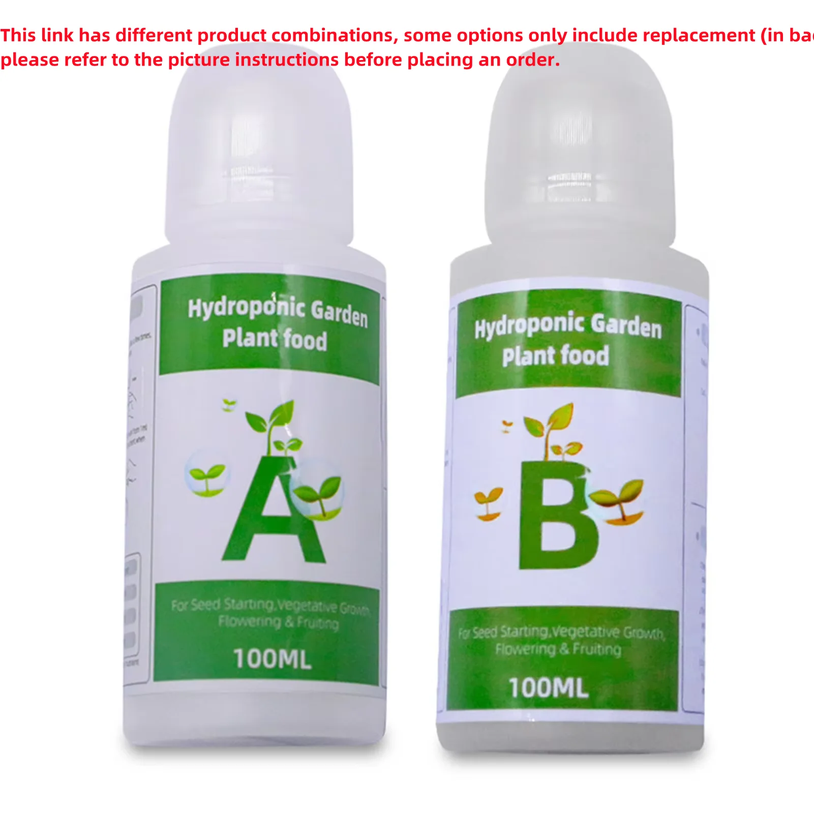 Engrais hydroponique pour plantes de jardin, ensemble de deux parties, engrais pour plantes alimentaires, pour fleurs, légumes, herbes, nutriments