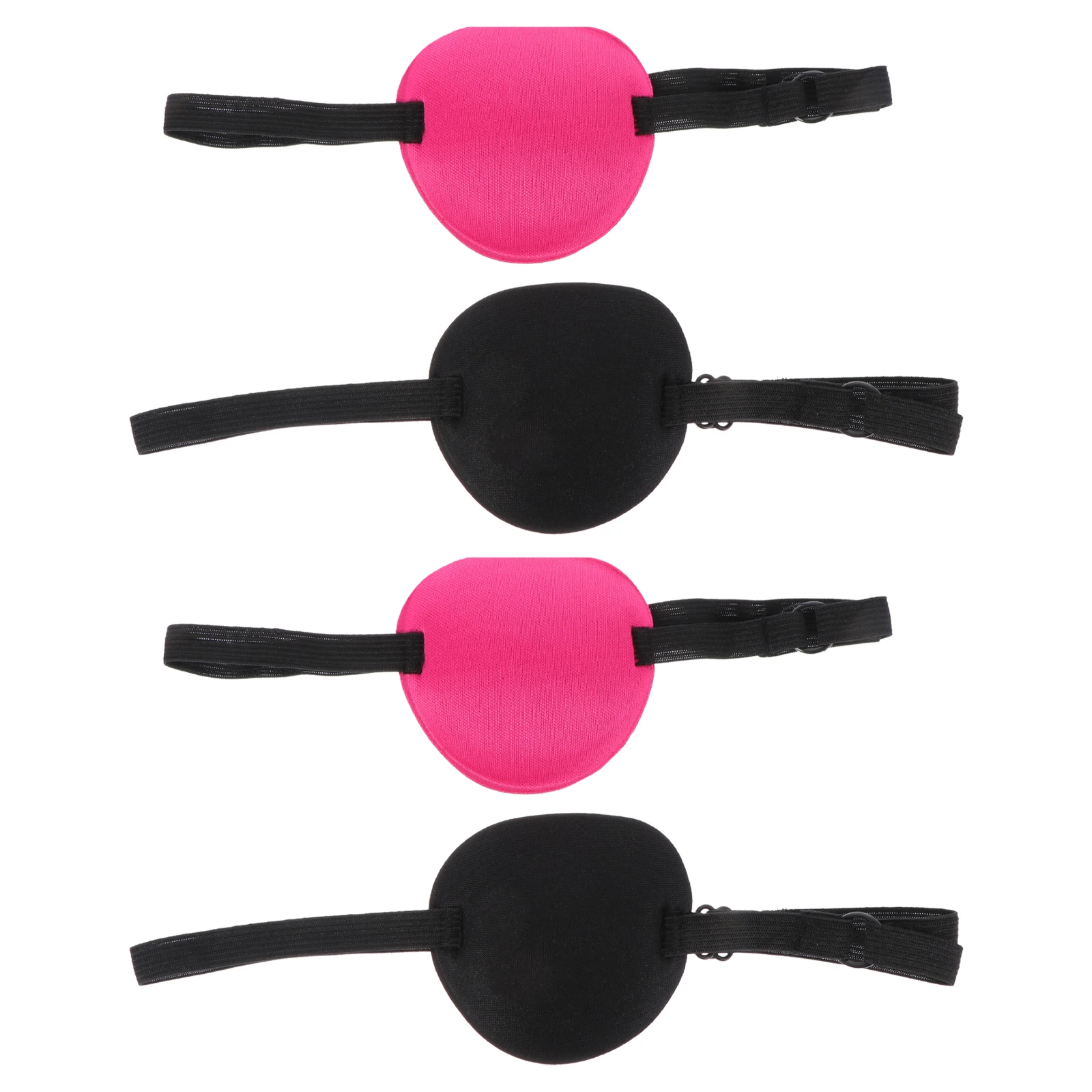 4pcs Eye Mask for Kids Amblyopia Patch Single Cover Adjustable Pirate Eye Patch Lightweight Comfortable Health Care
