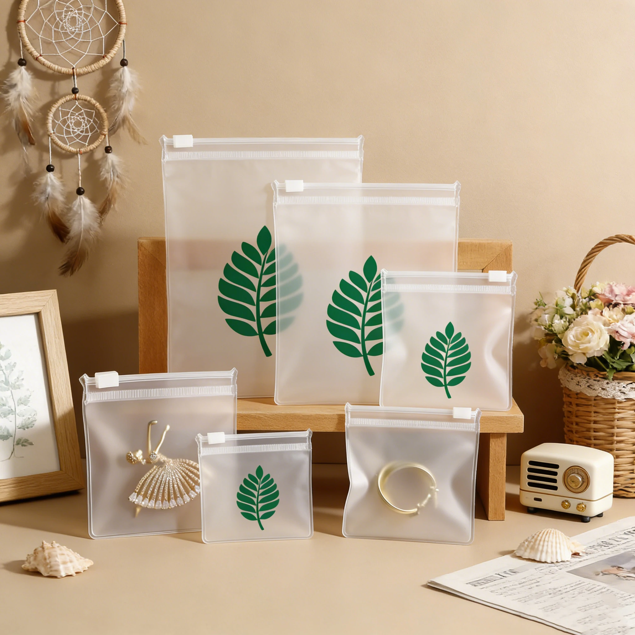 

50/100 шт. Матовые пакеты-зипперы из ЭВА/ПВХ для ювелирных изделий с индивидуальным логотипом: для серег, браслетов, кулонов, колец, косметики, органайзеры-футляры