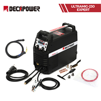 DECAPOWER Double Pulse MIG welder ULTRAMIG EXPERT 230A  semi-automatical  MAG MMA LIFT TIG gas no gas welding machine