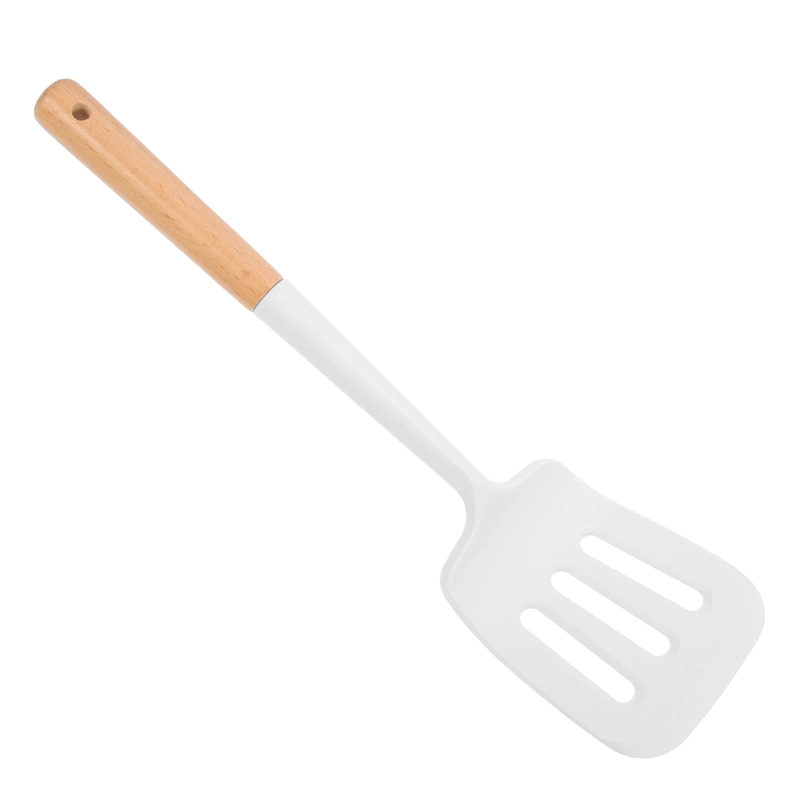 

Cooking Spatula Silicone Slotted Non Stick Kitchen Utensil Pancake Shovel Baking Tool Food Grade Soft Wooden H Easy Clean