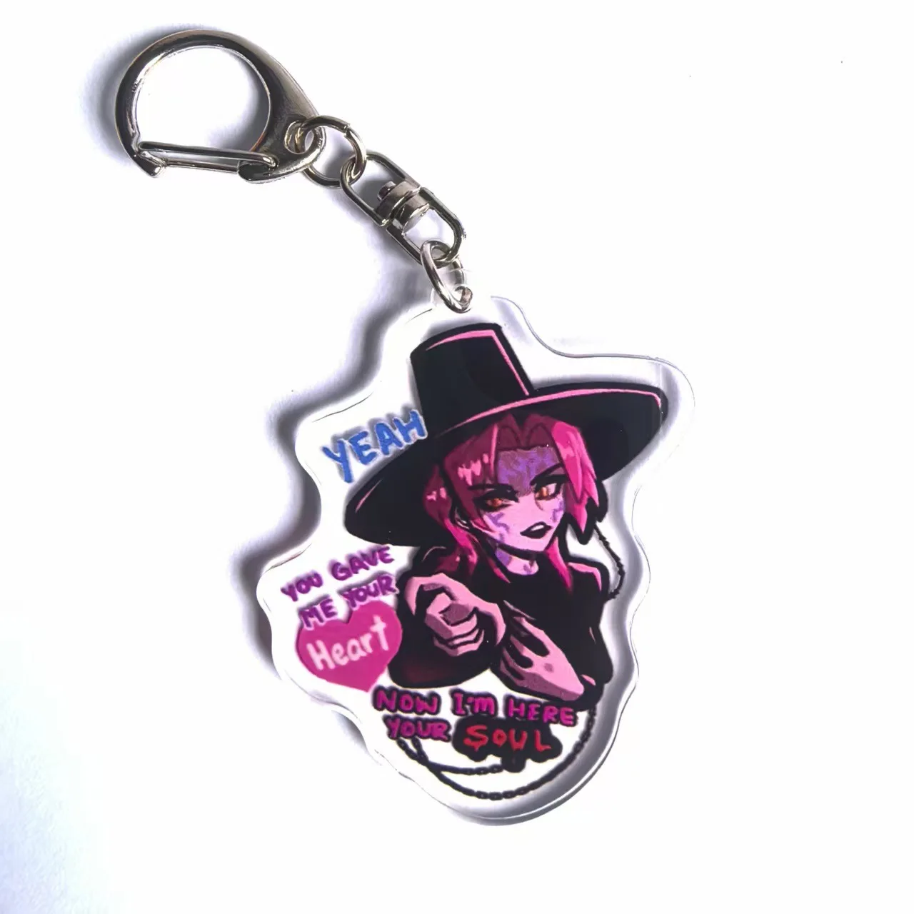 

Popular K-Pop Demon Hunters Keychain Accessories Jewelry Huntrix Saja Boys Rumi Zoey Jinu Mira Sold My Soul Keychain Fan Gift