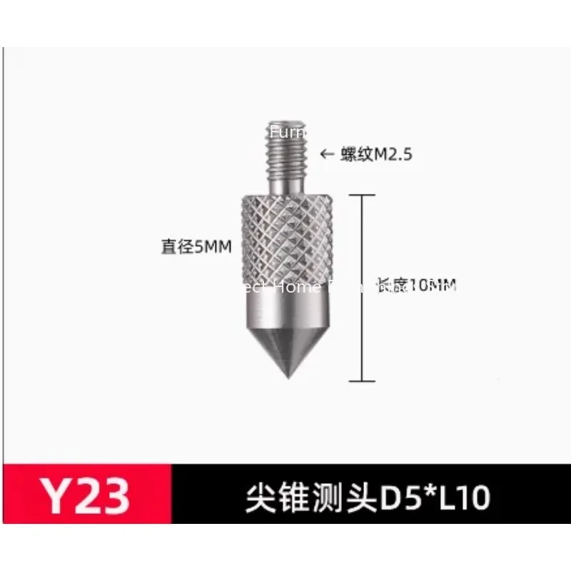 Suitable for Micrometer Probe M2.5mm Altimeter Needle Type Flat Probe with Irregular Pointed Cone Blade Arc Needle