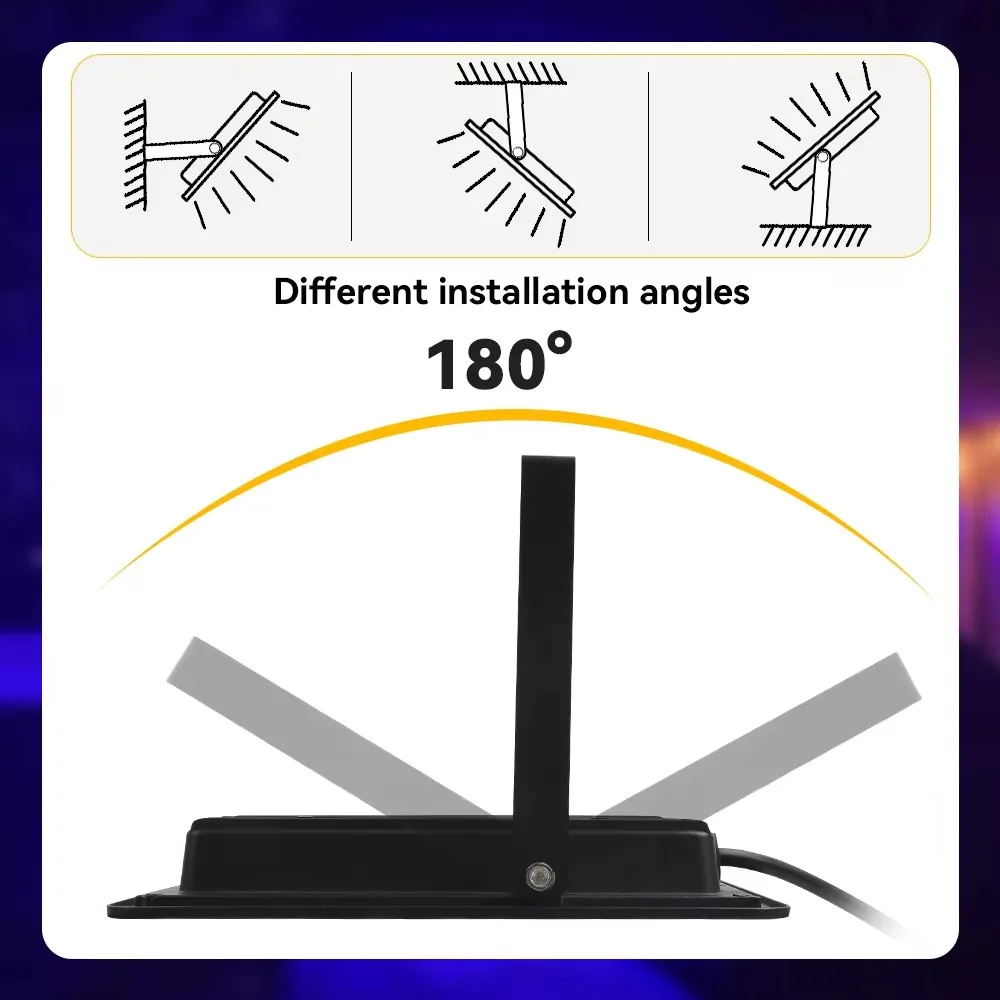 RGB كشاف ضوء مقاوم للماء IP66 في الهواء الطلق التحكم عن بعد الكاشف 100 واط/50 واط/30 واط/10 واط الأضواء التيار المتناوب 220 فولت عكس الضوء حديقة الإضاءة