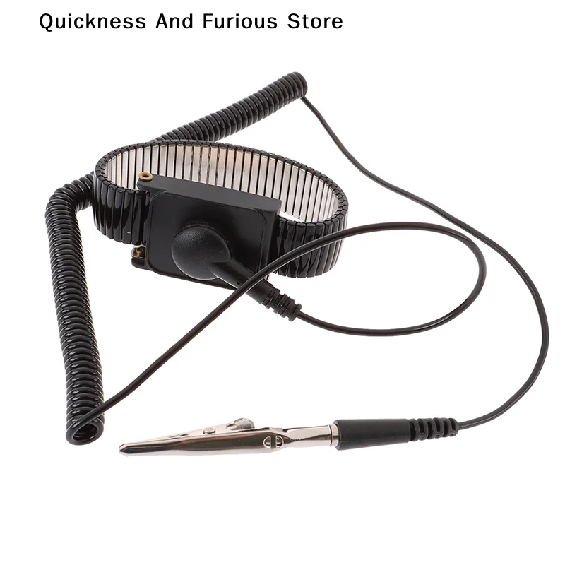 【TO】Hot Sale Anti Static Work Wrist Strap ESD Adjustable Discharge Belt Ground Metal Bracelet