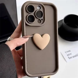 For For XiaoMi RedMi Note 13 Pro 4G Phone Case 3D Love Heart Silicone For Redmi Note 13 Pro + 5G 12 11 Lens Shockproof Back Cove