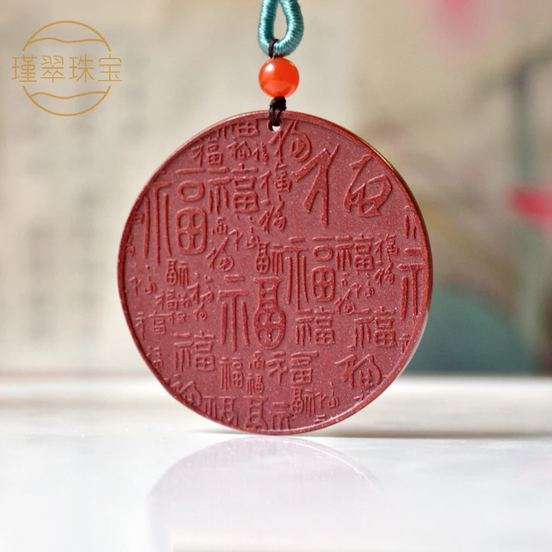 

Natural Purple Gold Sand Exquisite Pendant Wealth Fortune, Necklace Men and Women, Amulet Ornament