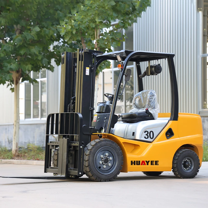 Hochwertiger 3-Tonnen-Diesel-Gabelstapler, Schwerlast-Hydraulikheber, Direkt vom Chinesischen Hersteller, 4x4-Rad-Gabelstapler, mit CE/EPA