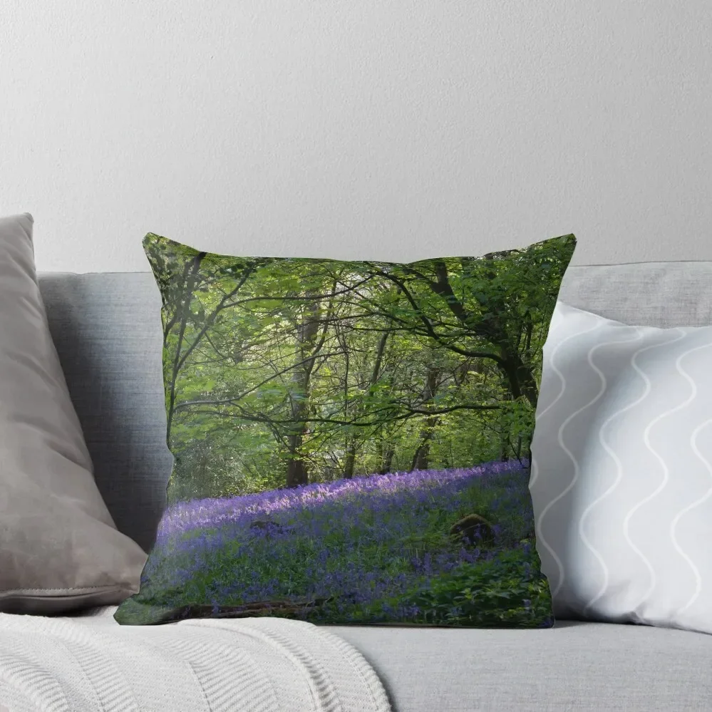 Ancient Bluebell Woods Throw Pillow Cushion Child Decorative Cushion Sofas Covers pillow