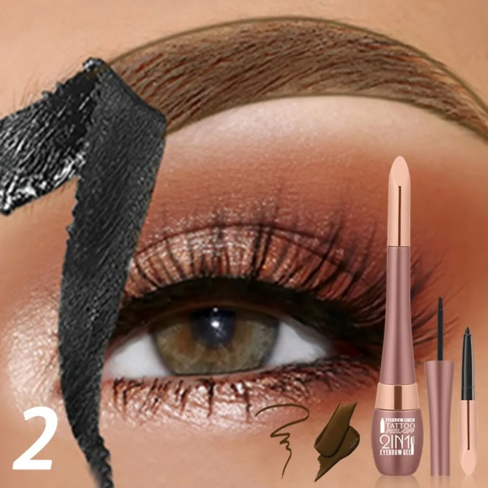 Ensemble de crayons à sourcils en Gel imperméable, résistant aux taches, stylo à sourcils durable, aspect naturel, sourcils sauvages