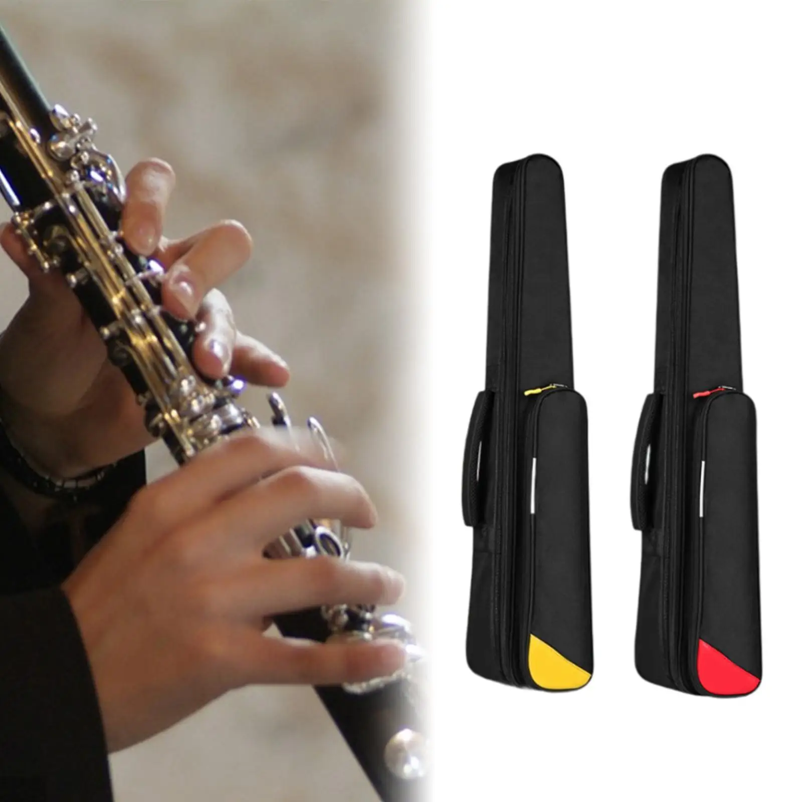 Sax Bag Digital Wind Instrument Backpack Portable Shockproof Cross Body Bag for Crampon Electric Flute