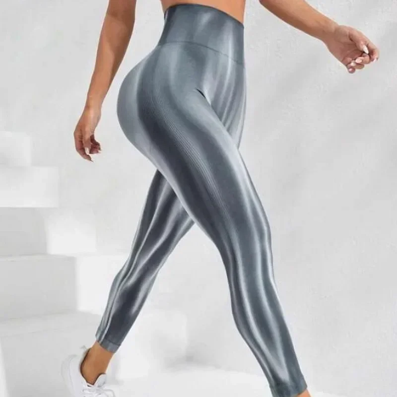 

6 Colors Gradual Color Yoga Leggings Women Fitness High Waist Slim Pants Sports Leggings Gym Athletic Quick Dry Jogging Workout