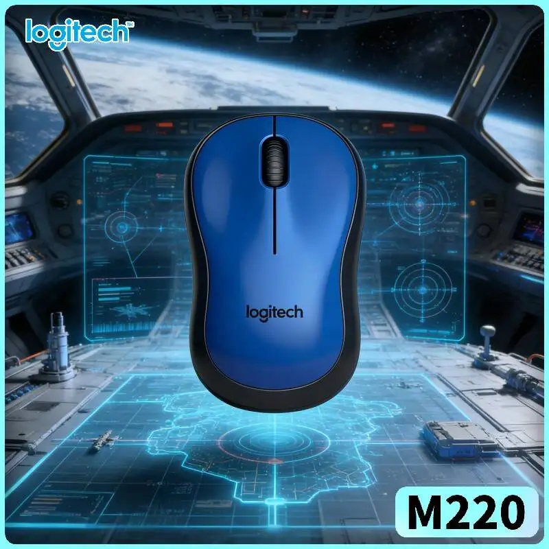 Logitech M220 Wireless Silent Mouse 3 Buttons Ambidextrous Design 10m Range 18-Month Battery PC Mac Accessory