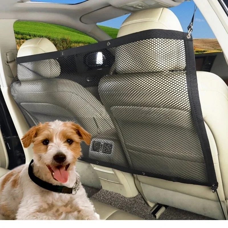Rede de Isolamento Portátil para Cães e Pets para Carro, Cerca Divisória de Segurança para Viagens ao Ar Livre