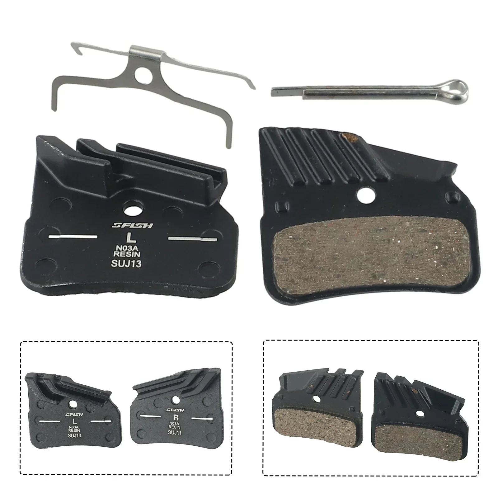 N03A Bicycle Disc Brake Pads For Shimano M9120/M8120/M7120 XTR XT MTB Bike 4-piston Resin Brake Pad Bicycle Accessories