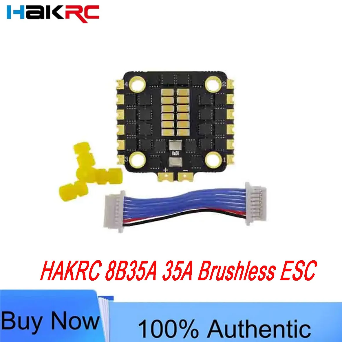 HAKRC 8B35A 35A 4in1 Brushless ESC BLheli_S BB2 2-6S Integrated W/ Current Sensor DShot600 Ready for FPV Racing Drone RC