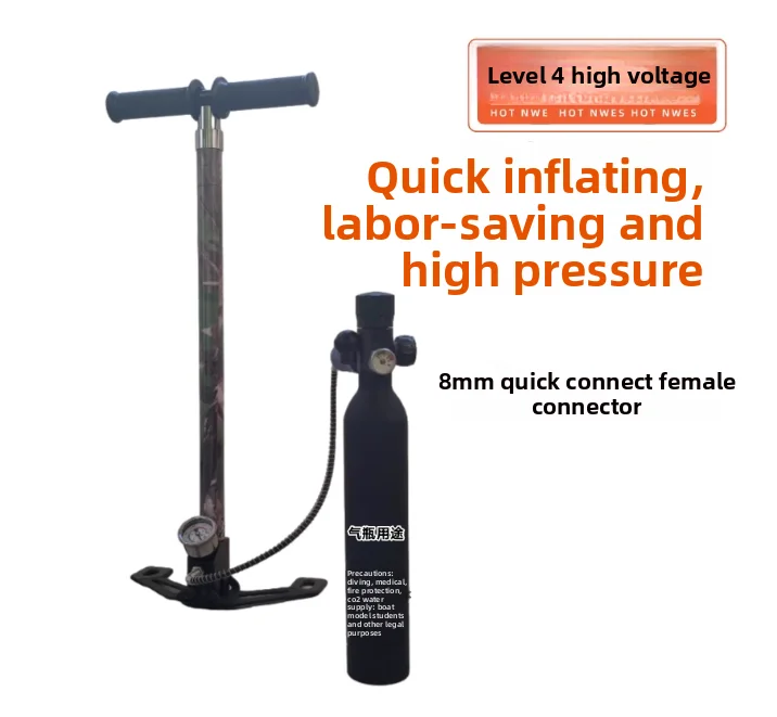 

3 Stage PCP Pump High Pressure 30MPa 4500psi Air Compressor for Car Bike Hunting Scuba Tank