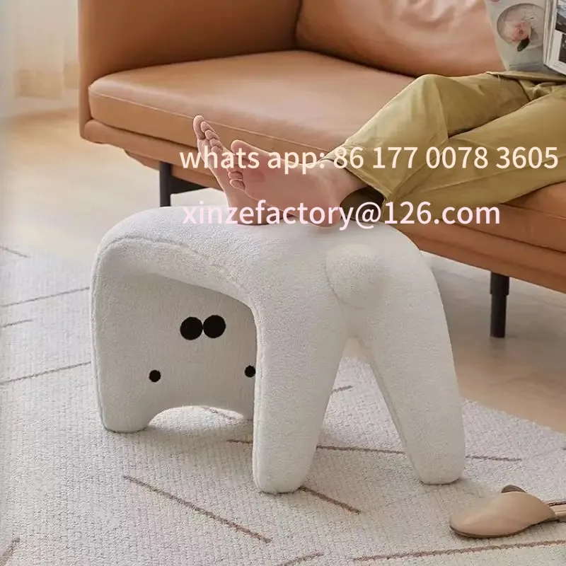 

Customizable Cat shoe change stool household door shoe entry small sitting low stool sofa hair stool dressing