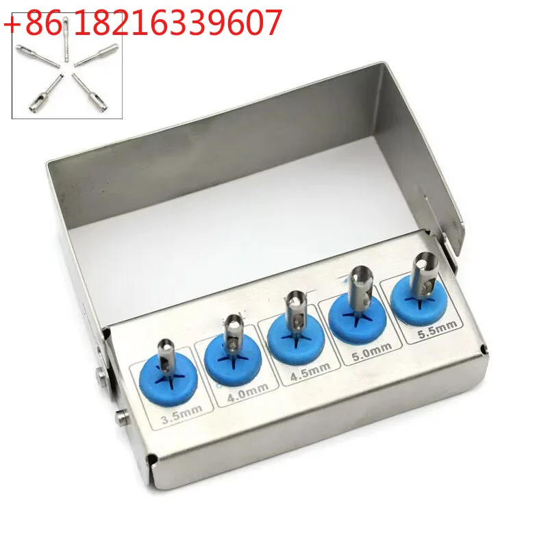YAO 09816 Dental Implant Kit with Trephine Drill Bit Tissue Punch Low Speed Machine Dental Implant Tool Kit