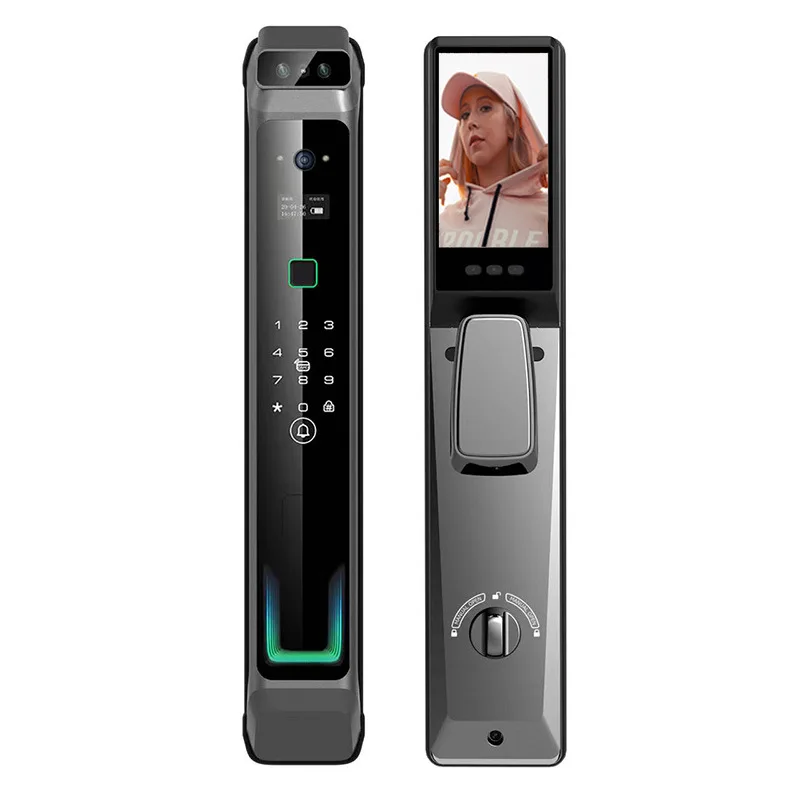 Finger vein fingerprint lock Cat eye visual intercom graffiti wifi smart lock