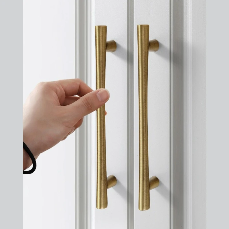 

French Vintage Brass Handles for Furniture Bedroom Wardrobe Dresser Nightstand Drawer Handles Bronze Bookcase Wine Cabinet Pulls
