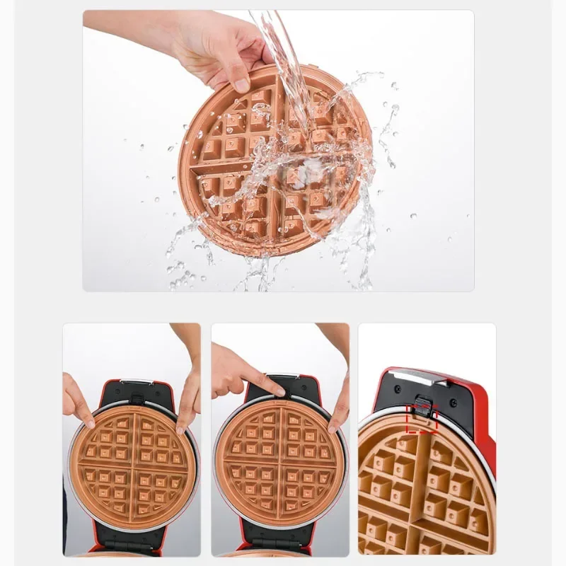 11PC Waffle Mold Electric Baking Pan Muffin Waffle Machine Egg Sandwich Breakfast Machine Artifact Cake Egg Roll Machine