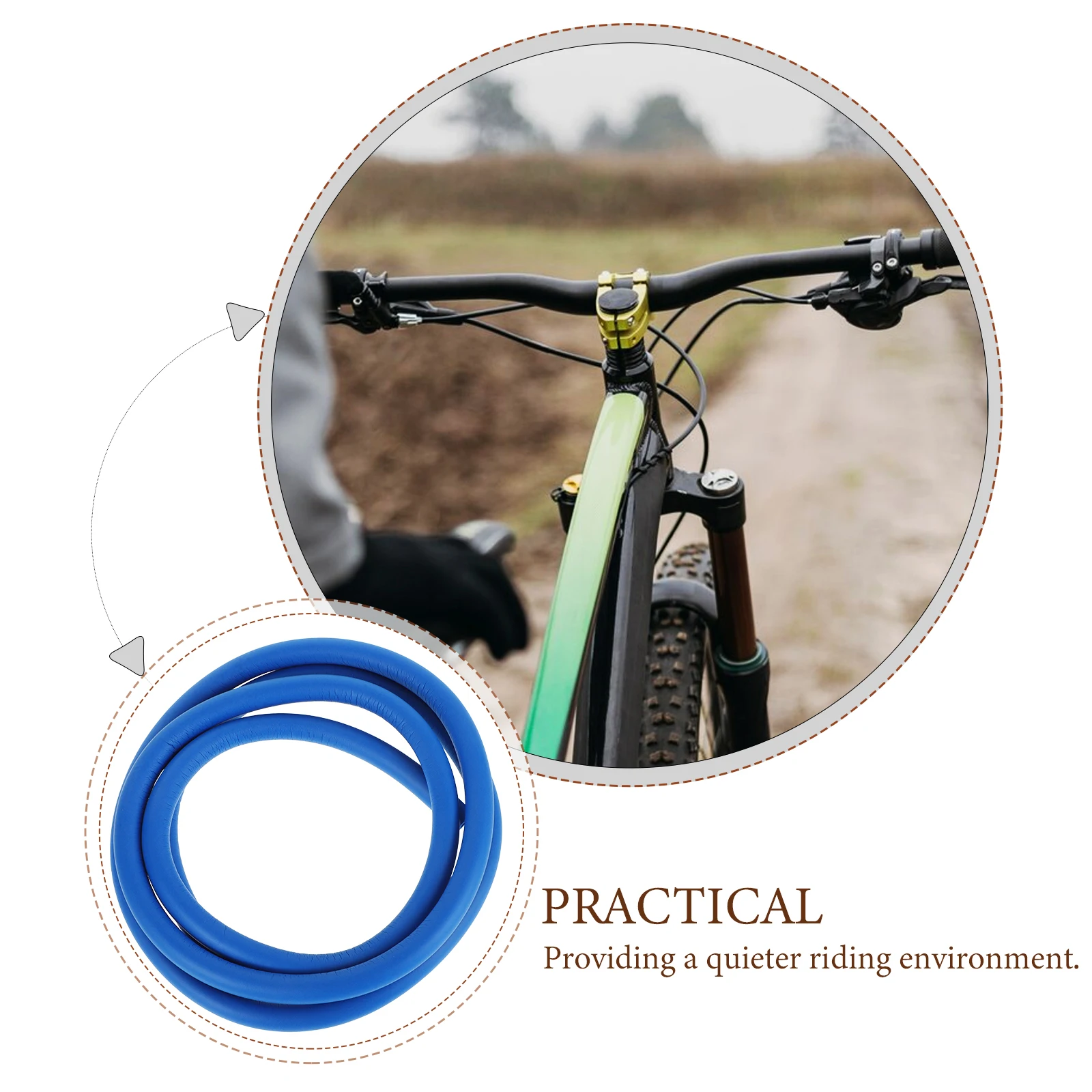 

Noise-Reducing Cable Housing For Road Bike Shifter Line Tube Durable Anti-Noise Wire Replacement Smooth Mountain Bike Accessory