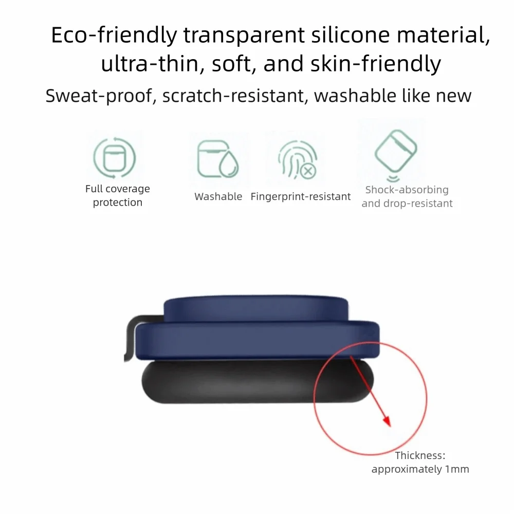 Silicone 3-in-1 Headphone Case Replacement Protective Ear Cups Cover Shockproof Headphone Accessories for NOTHING Headphone(1)