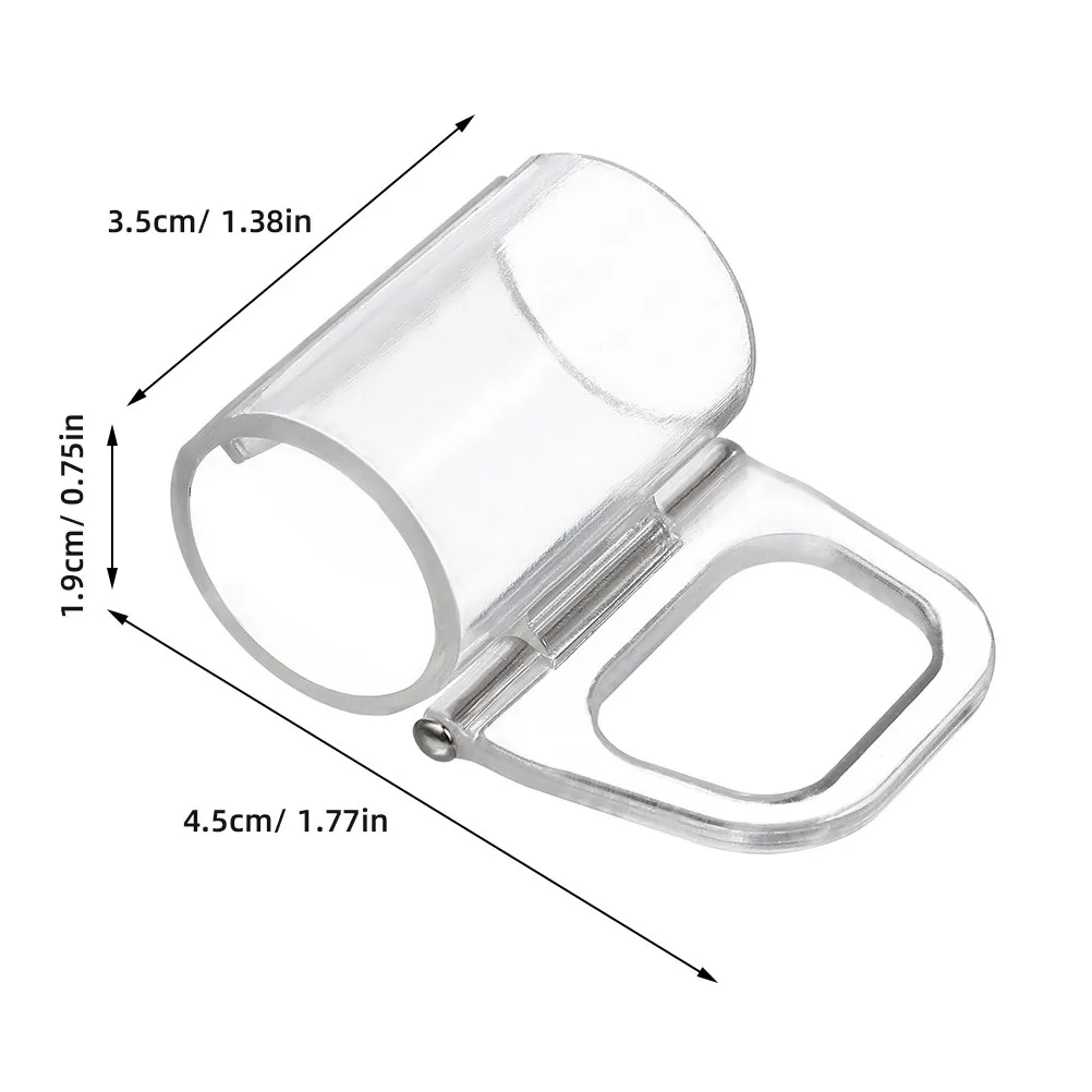 5Pcs Pleated Blind Pull Handle 20Mm Easy Install Stable Fixation for Home Office Curtain Accessories Window Shade Clips Roller
