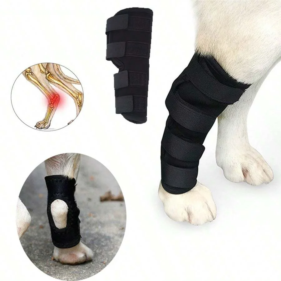 1pc Prevent Chew Licking Hock Joint Arm Support Hold Bandages Sleeve Dog Leg Brace for Pet Knee Sprains Recovery Protection