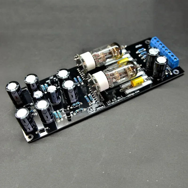 DLHiFi 6J1 6AK5 Tube AC 12V 500mA Preamp Preamplifier Board For VCD CD DVD DAC Digital Amplificador Audio Amplifier