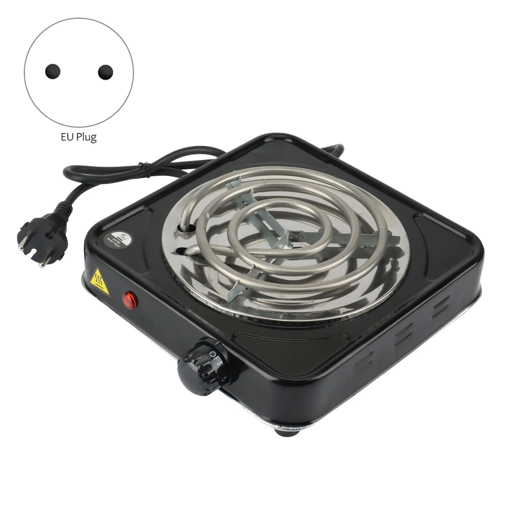 Electric Coals Burner Multipurpose Charcoal Burner 1000W with Adjustable Temperature Control Countertop EU Plug