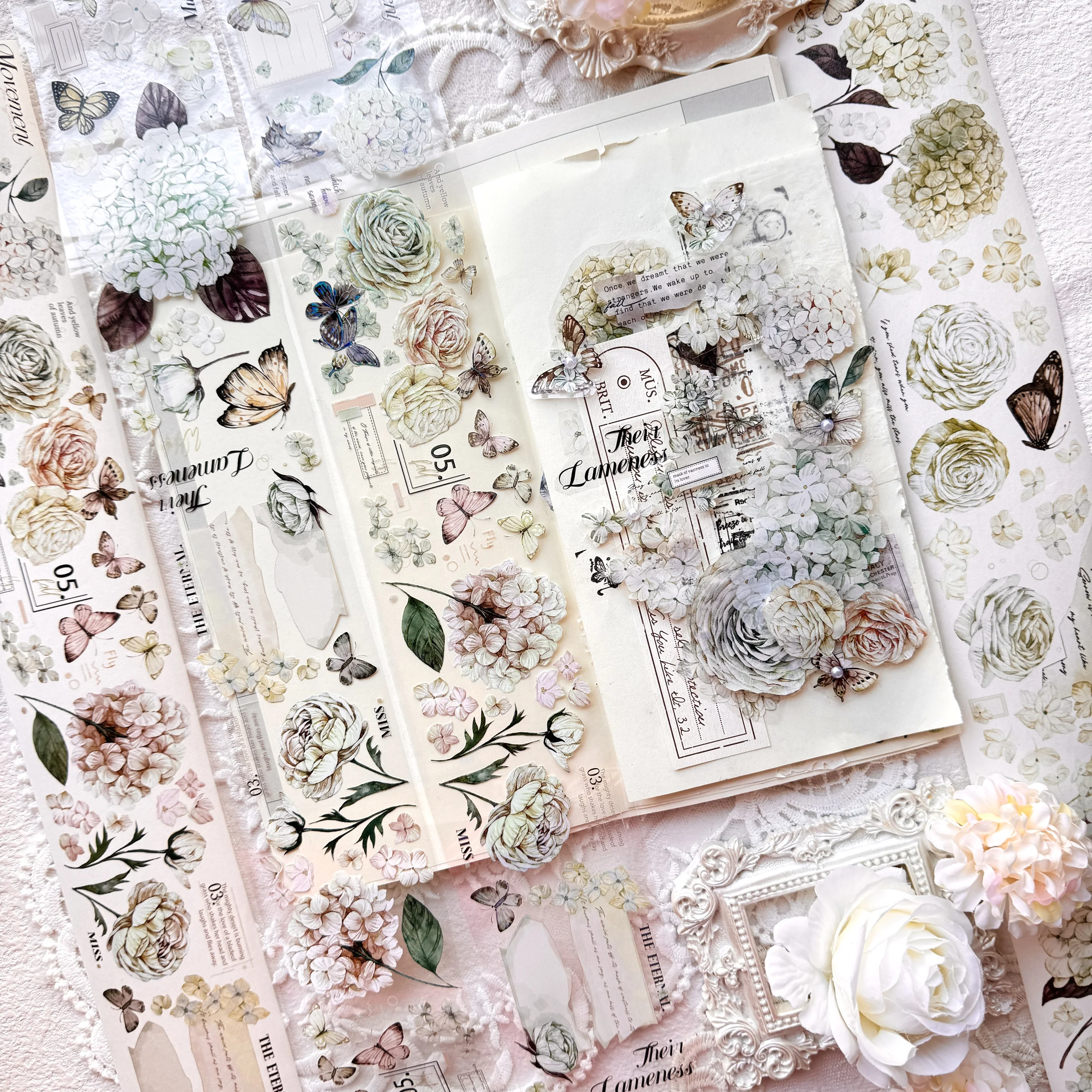 

4.29 Новая рулонная вышивка ленты васи с цветочным рисунком и буквами · Зеленый - Коллаж для карточек