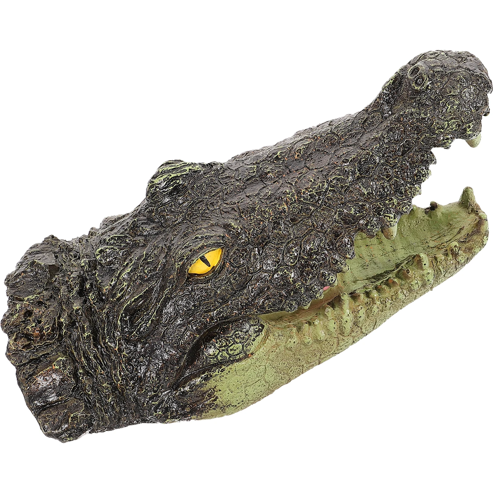 악어 머리 장식 데스크탑 정원 장식품 마당 용품 가정용 모형 머리 장식품 사무실 거실 침실용