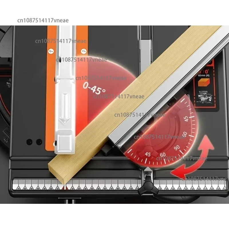 Multifunctional 10-Inch  Assisted Miter Saw Any Angle Cutting Compound Saw for Woodworking and Farm Industries