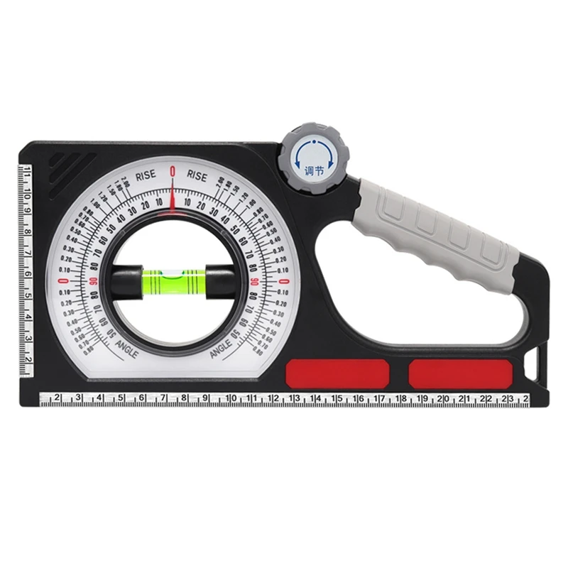 1 Piece Pitch Gauge Multi Function Slope Gauge Construction Engineering 130° Angle Finder With Carabiner