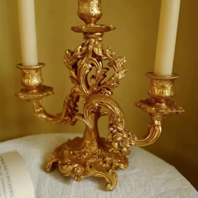 Candle holder romantic wedding candlelight dinner light luxury European decorative ornament