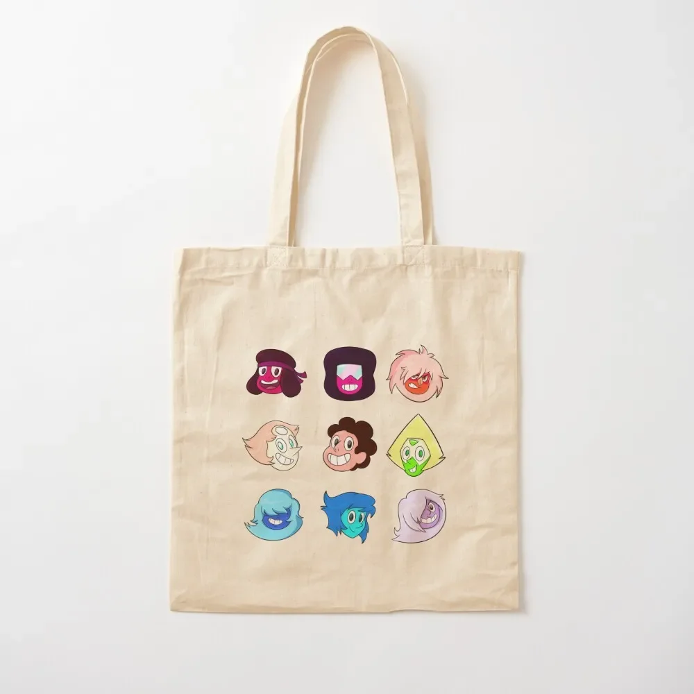 

Steven Universe Fan Art Headshots Stickers Tote Bag Cloth bag personalized shopper bags woman