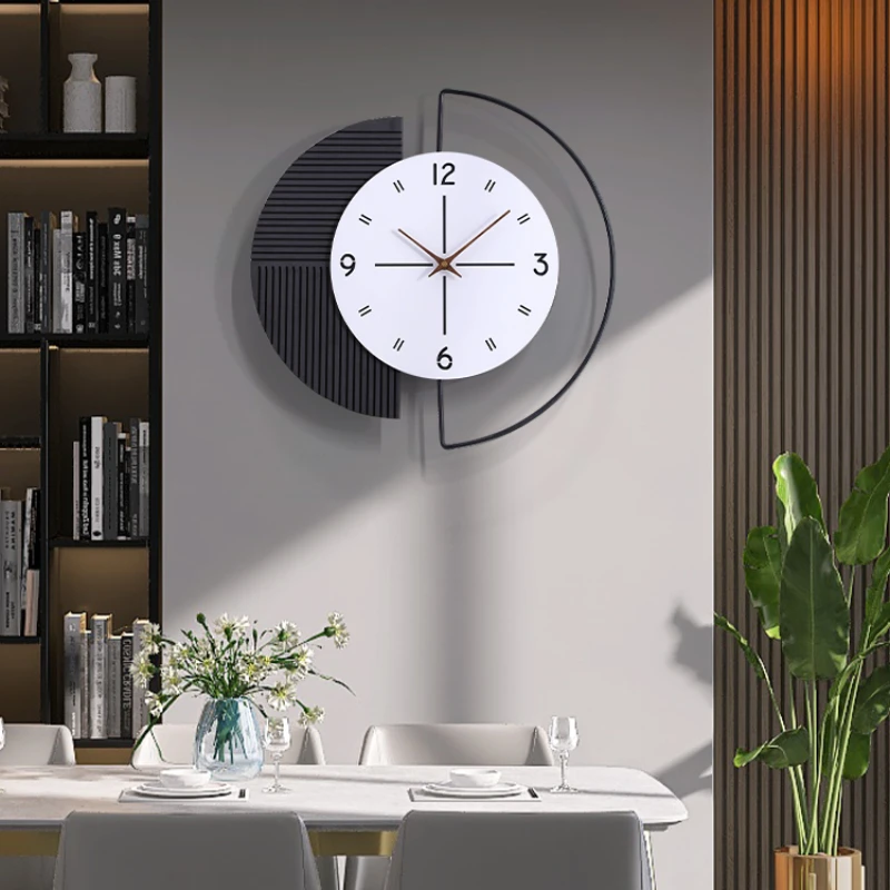 Wall clock modern creative wall clock living room simple decoration clock home light luxury net celebrity dining room wall clock