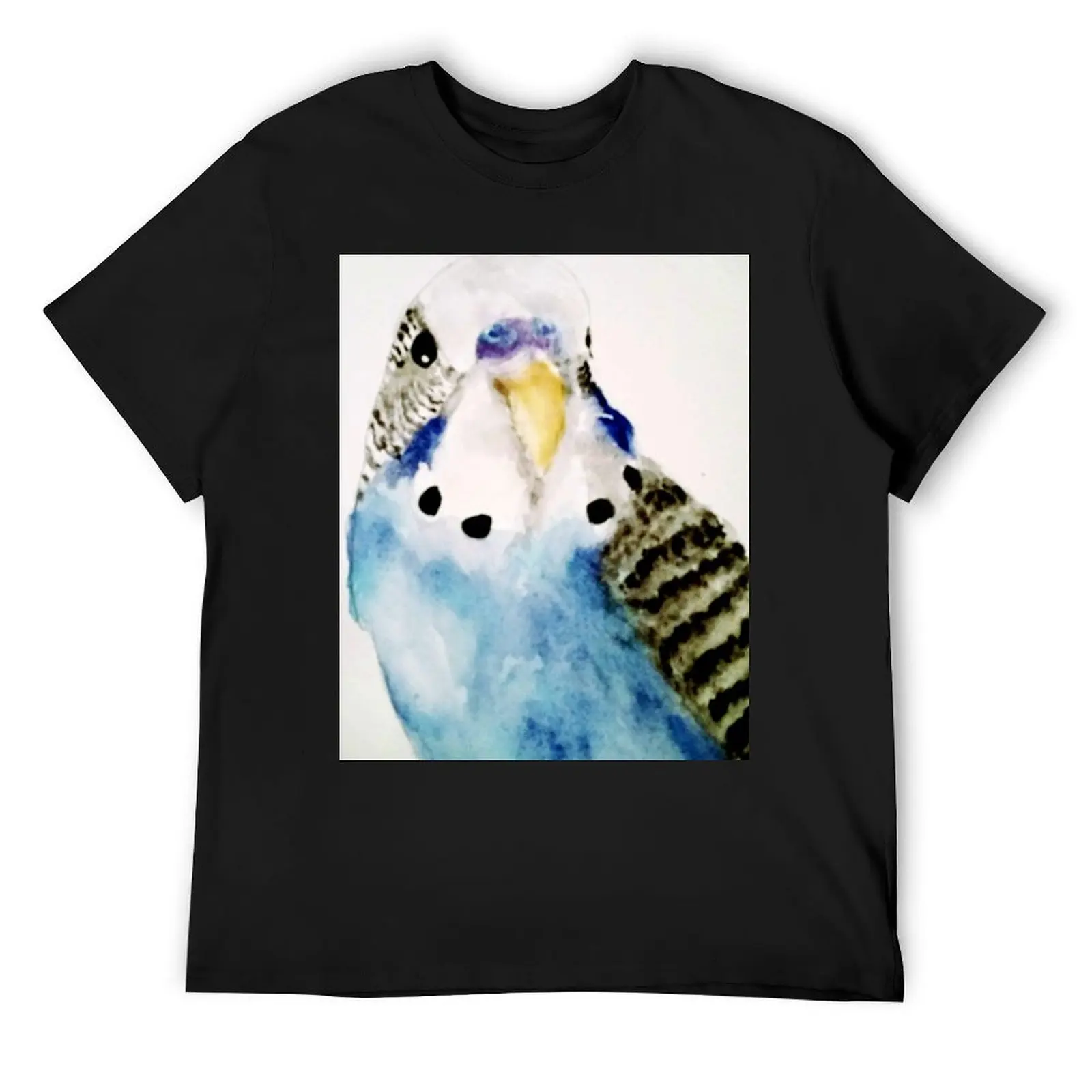 Little Budgie Parakeet Blue Bird T-Shirt quick-drying anime t shirts anime figures Blouse t shirt men 100℅ cotton