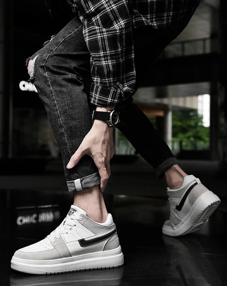Herren-Sneaker mit Höhenerhöhung: Atmungsaktive Sportschuhe für Männer mit 4cm, 6cm, 8cm oder 10cm Erhöhung – Detail 13