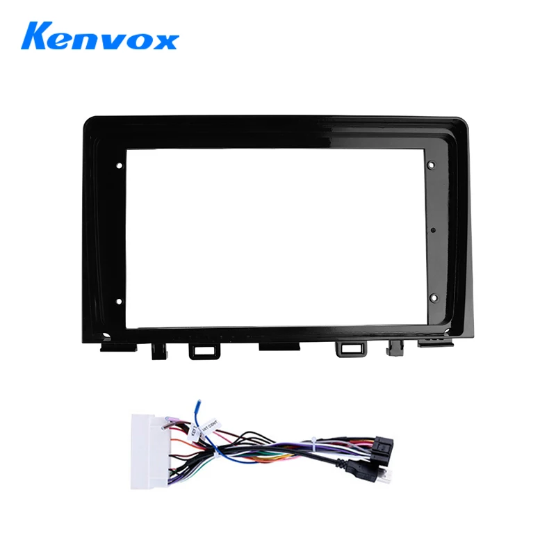 

Car Stereo Panel GPS DVD Player Bezel For KIA Rio 2017-2019 Car Radio Fascia Frame 2 Din 9 Inch Dashboard Installation Trim Kit